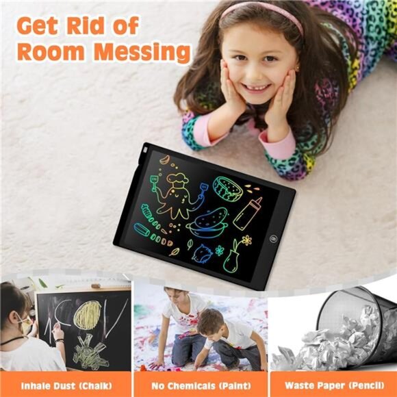 LCD Writing Tablet,12Inch Kids Toys DoodleBoard,Toddler Toys for 3 4 5 6 7 8Year - Picture 6 of 8